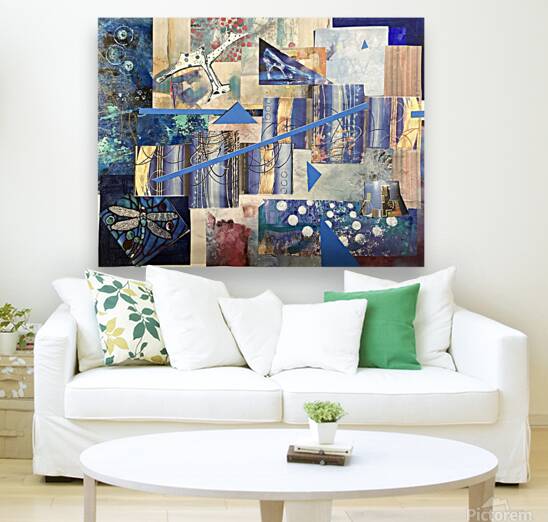 Blue Collage Reproduction