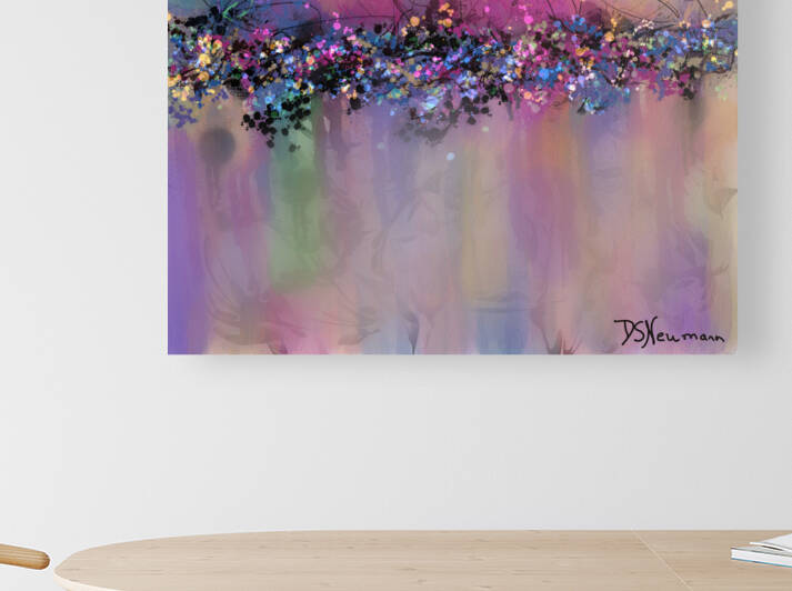 Abstract art - Starry Landscape by Dorothea Neumann