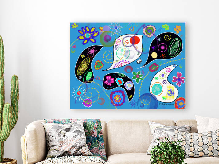 Paisley Light Blue by Dorothea Neumann