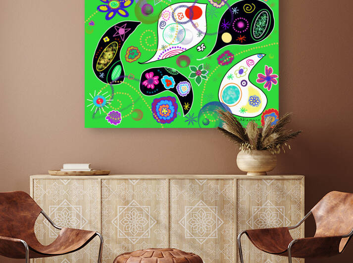 Paisley Lime by Dorothea Neumann