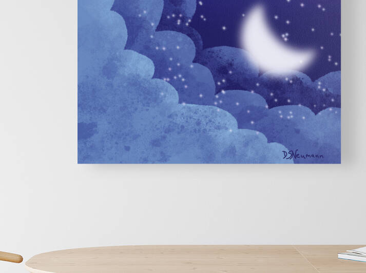 Semi-abstract art called Starry Night by Dorothea Neumann