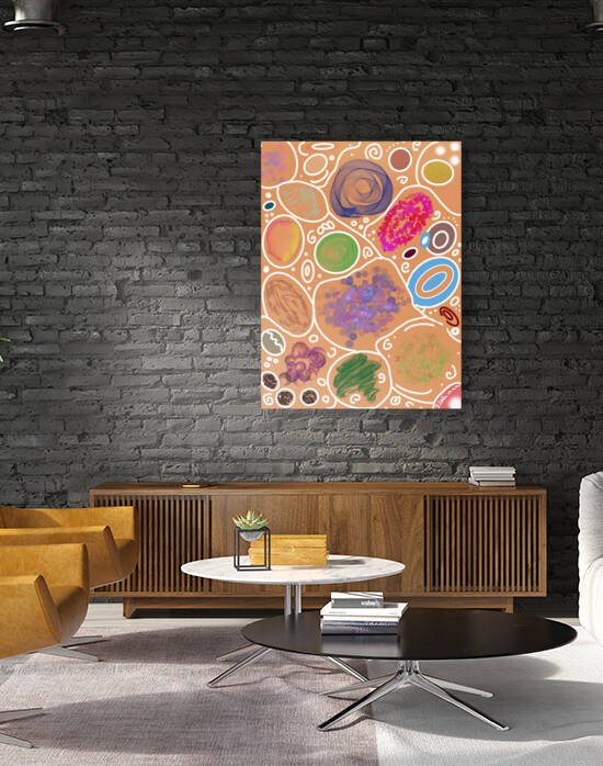 Circle Overload In Burnt Orange by Dorothea Neumann
