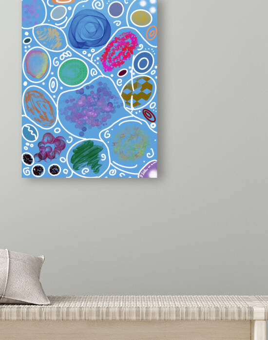 Circle Overload In Blue by Dorothea Neumann