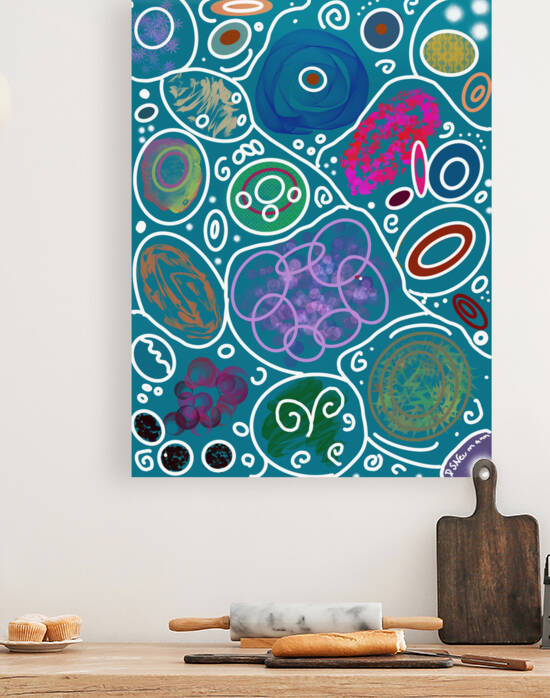 Circle Overload In Forest Green by Dorothea Neumann