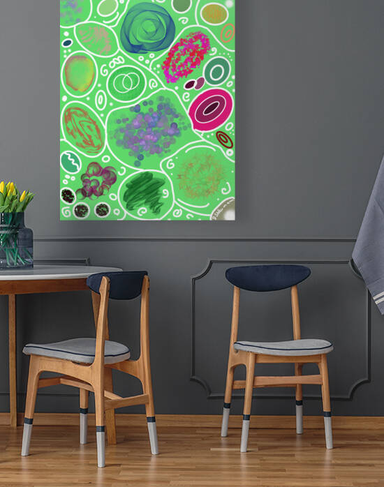 Circle Overload In Neon Green by Dorothea Neumann