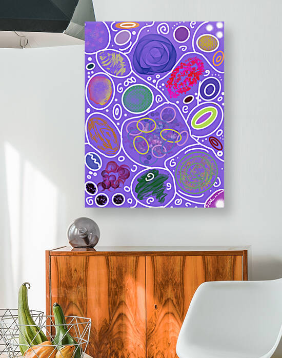 Circle Overload In Purple by Dorothea Neumann