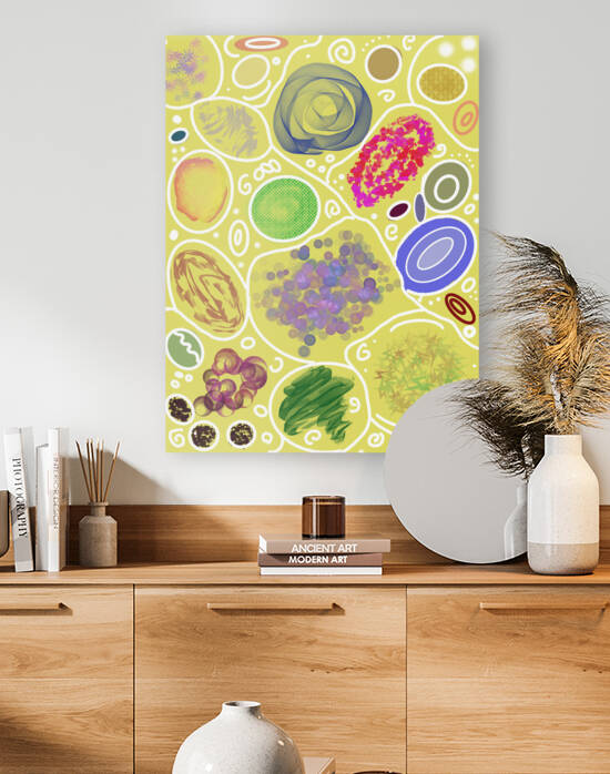 Circle Overload In Yellow by Dorothea Neumann