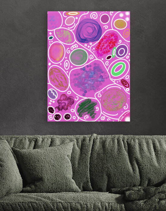 Circle Overload In Fuchsia by Dorothea Neumann