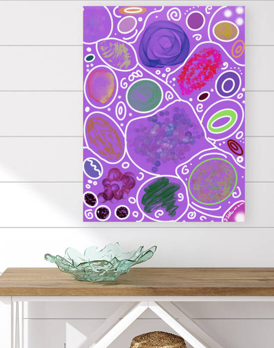 Circle Overload In Violet by Dorothea Neumann