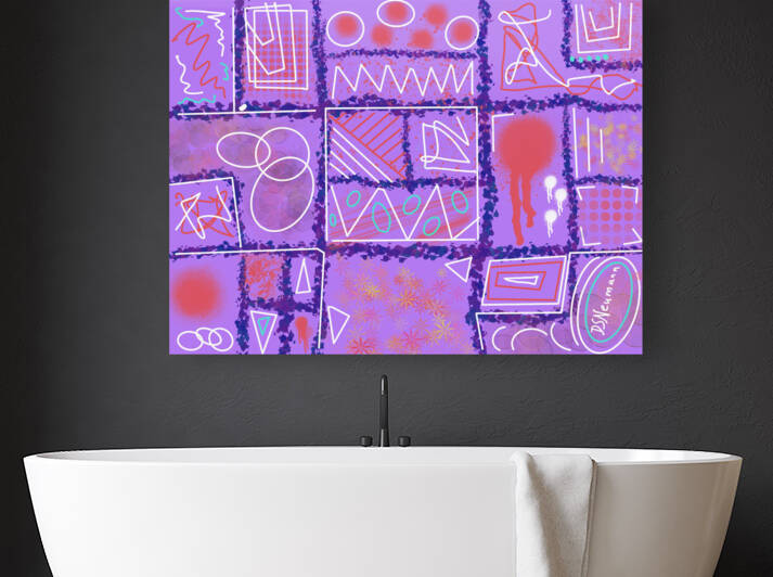 Divide  Conquer Light Violet by Dorothea Neumann
