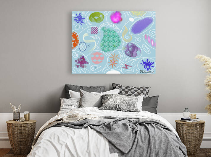 Extravaganza In Pale Turquoise by Dorothea Neumann
