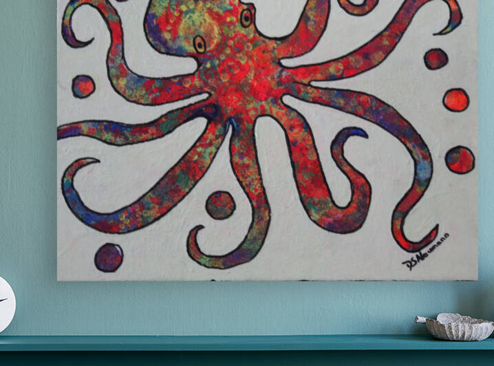 Whimsical Juggling Octopus  by Dorothea Neumann