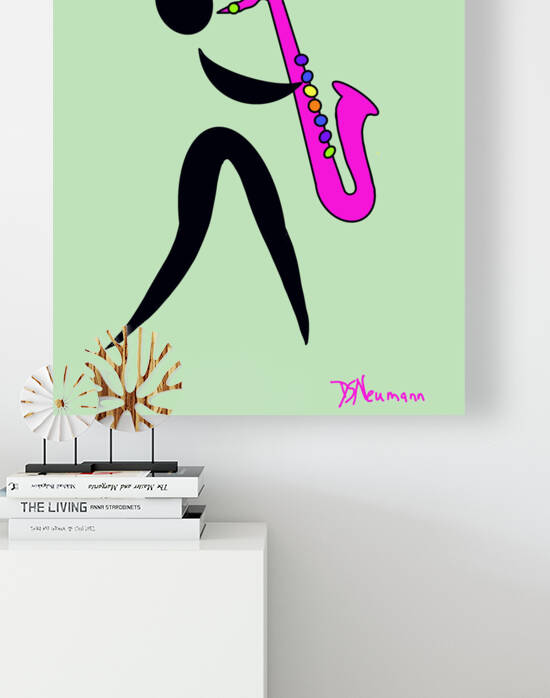 Saxophone Player Silhouette 5 by Dorothea Neumann
