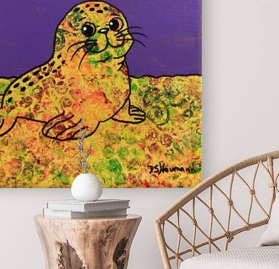 Whimsical Baby Seal by Dorothea Neumann