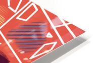 Rectangles In Rusted Red HD Metal print