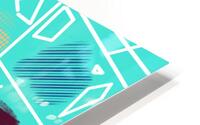 Rectangles In Turquoise HD Metal print