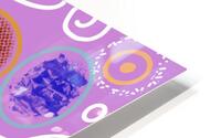 Abstract Circles In Violet HD Metal print