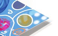 Circle Overload In Blue HD Metal print