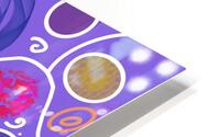 Circle Overload In Purple HD Metal print