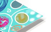 Circle Overload In Turquoise HD Metal print