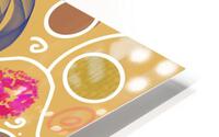 Circle Overload In Gold HD Metal print