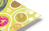 Circle Overload In Yellow HD Metal print
