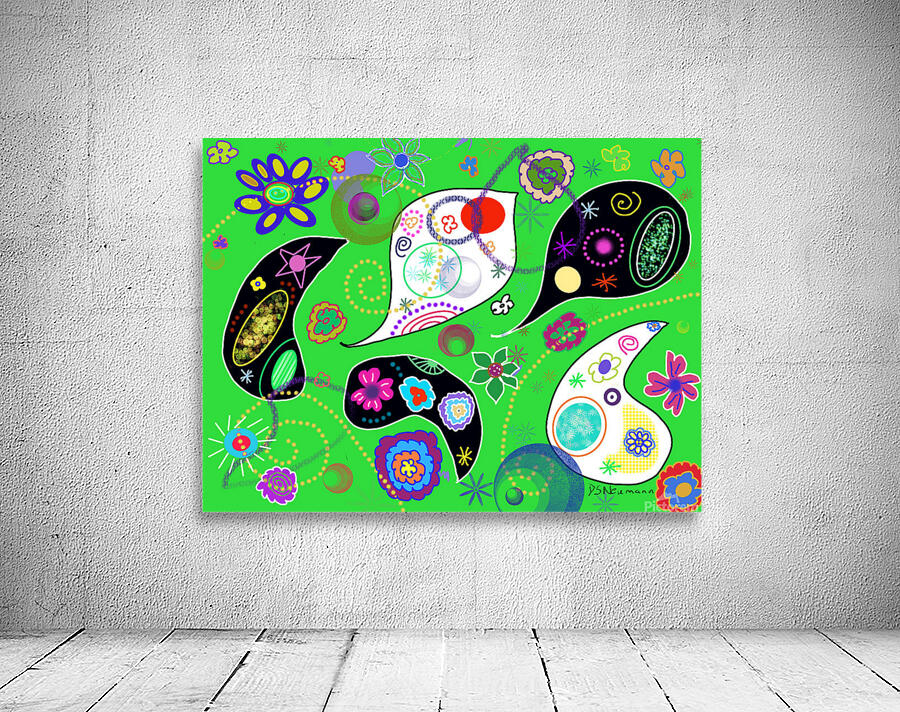 Paisley Lime Wall Preview