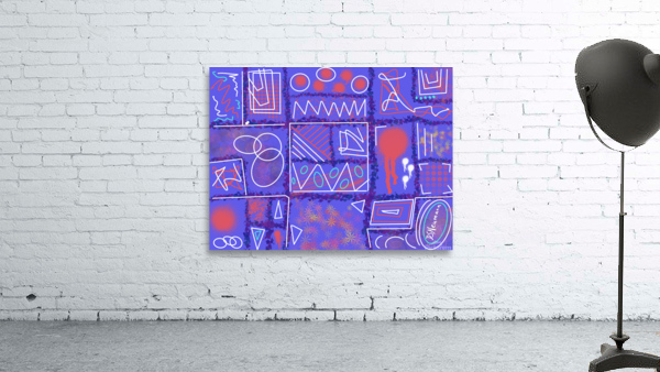 Divide &  Conquer Blue Purple Wall Preview
