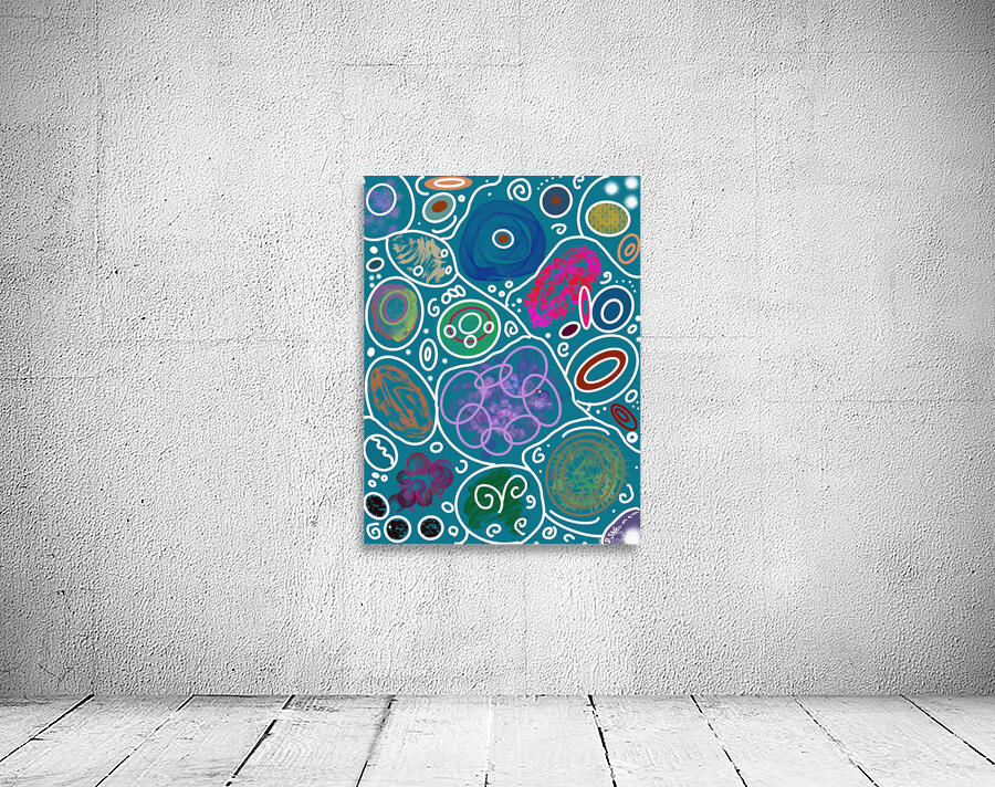 Circle Overload In Forest Green Wall Preview