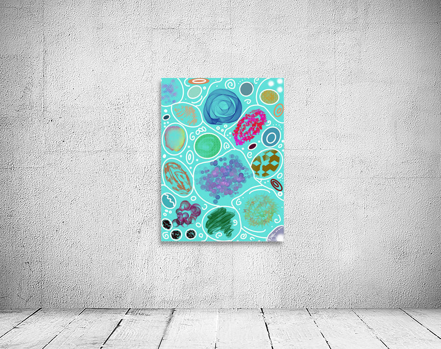 Circle Overload In Turquoise Wall Preview