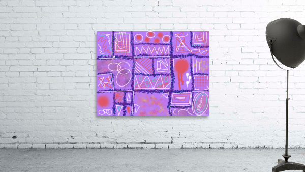 Divide  Conquer Light Violet Wall Preview