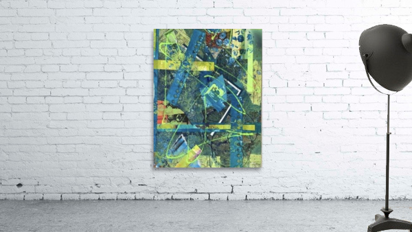 Lime  Blue Medley Wall Preview