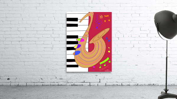 Sax  Piano Wall Preview