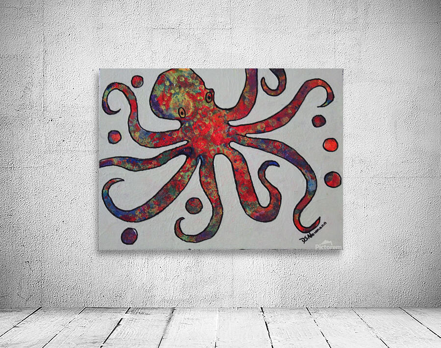 Whimsical Juggling Octopus  Wall Preview