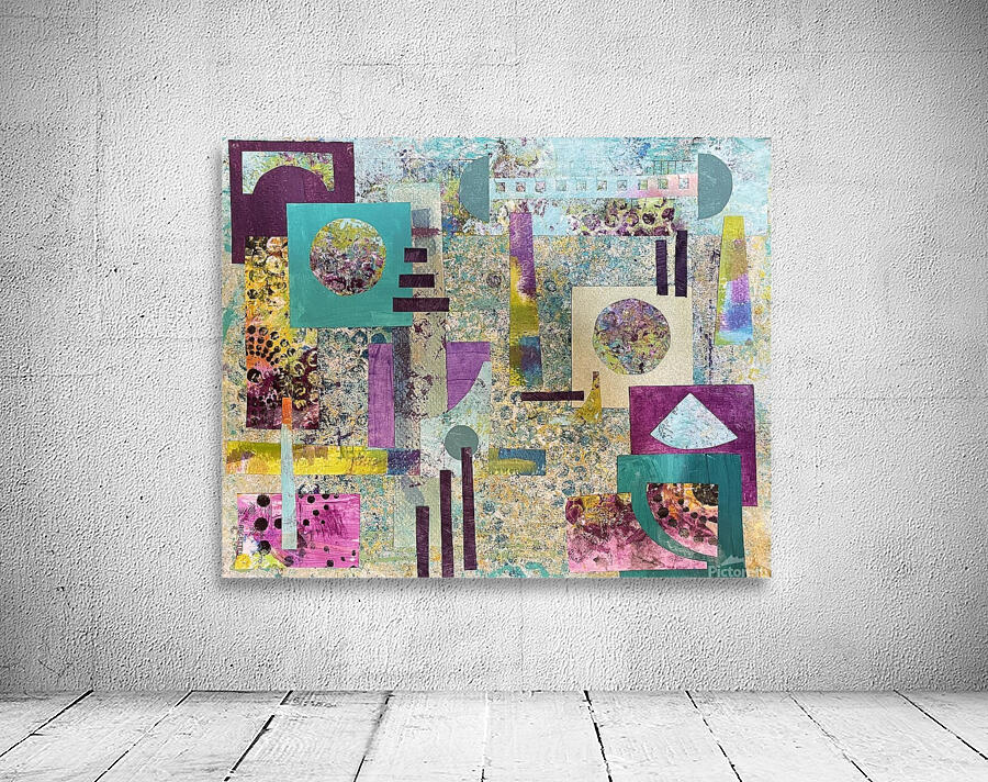 Turquoise Collage Wall Preview
