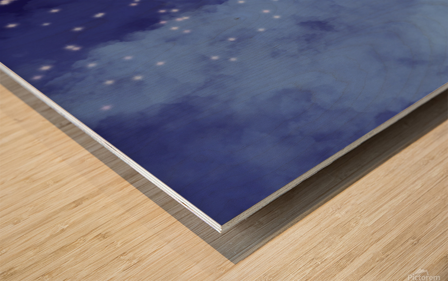 Starry Night.2png Wood print