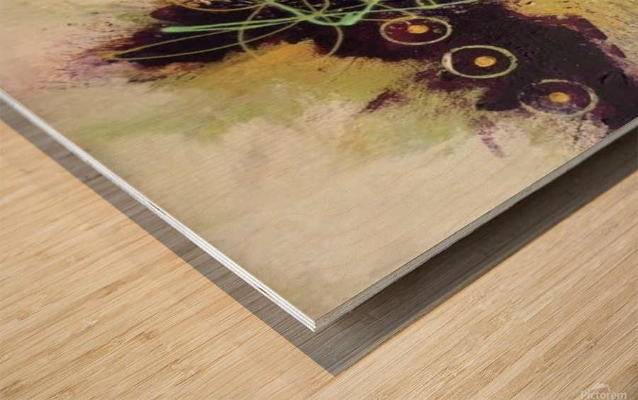 Opposites Attract Wood print
