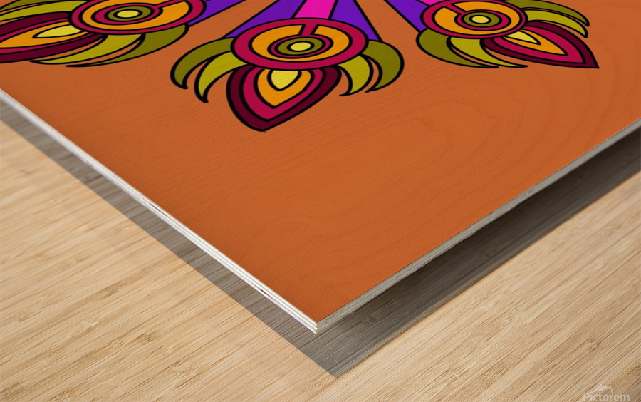 Kaleidoscope 8 Wood print