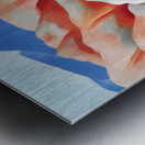 Georgia OKeeffe - Red hills and white flower II Metal print