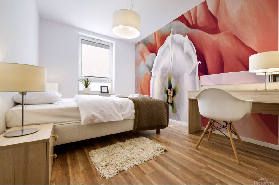 Georgia OKeeffe - Red hills and white flower II Mural print