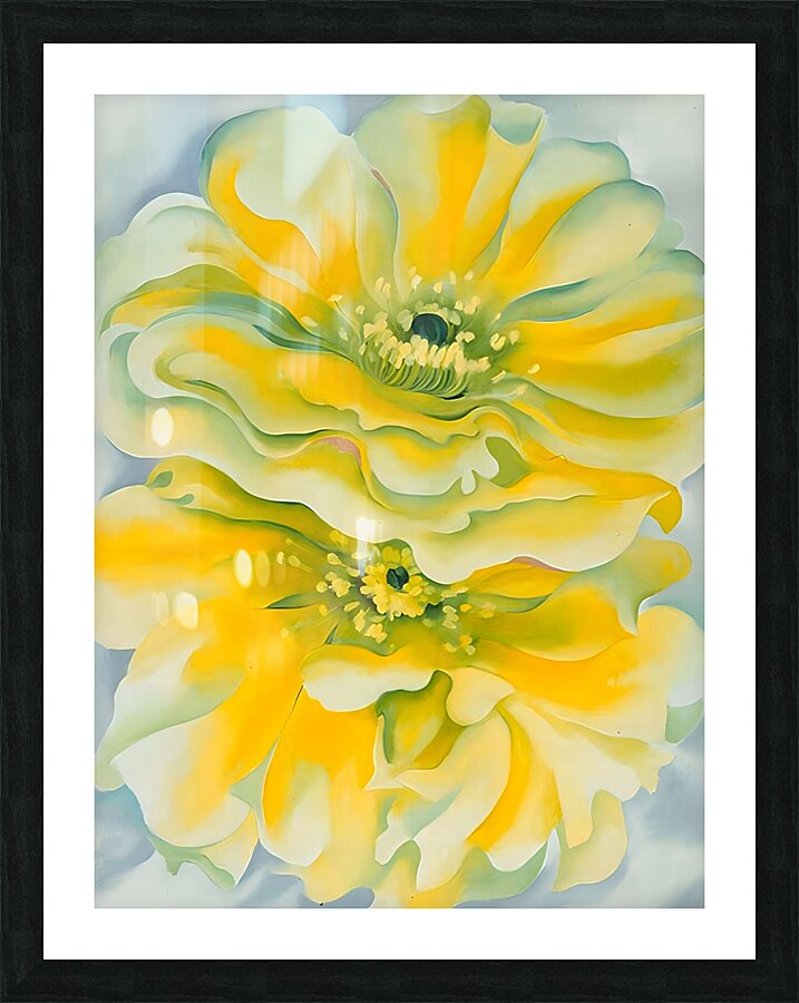 Georgia OKeeffe - Yellow cactus Picture Frame print