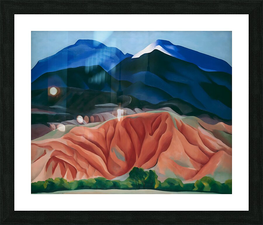 Georgia O’Keeffe - Black Mesa Landscape New Mexico  Out Back of Maries II 1930 Picture Frame print