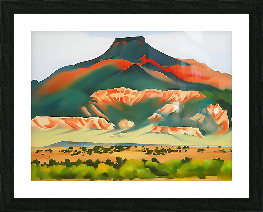 Georgia OKeeffe - Red and Yellow Cliffs Picture Frame print