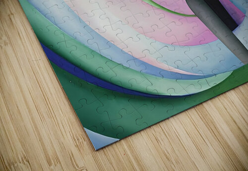  Georgia OKeeffe - Grey Blue and Black Pink Circle William Store puzzle