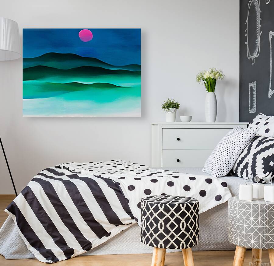 Georgia OKeeffe - Pink Moon over Water 1924  Reproduction