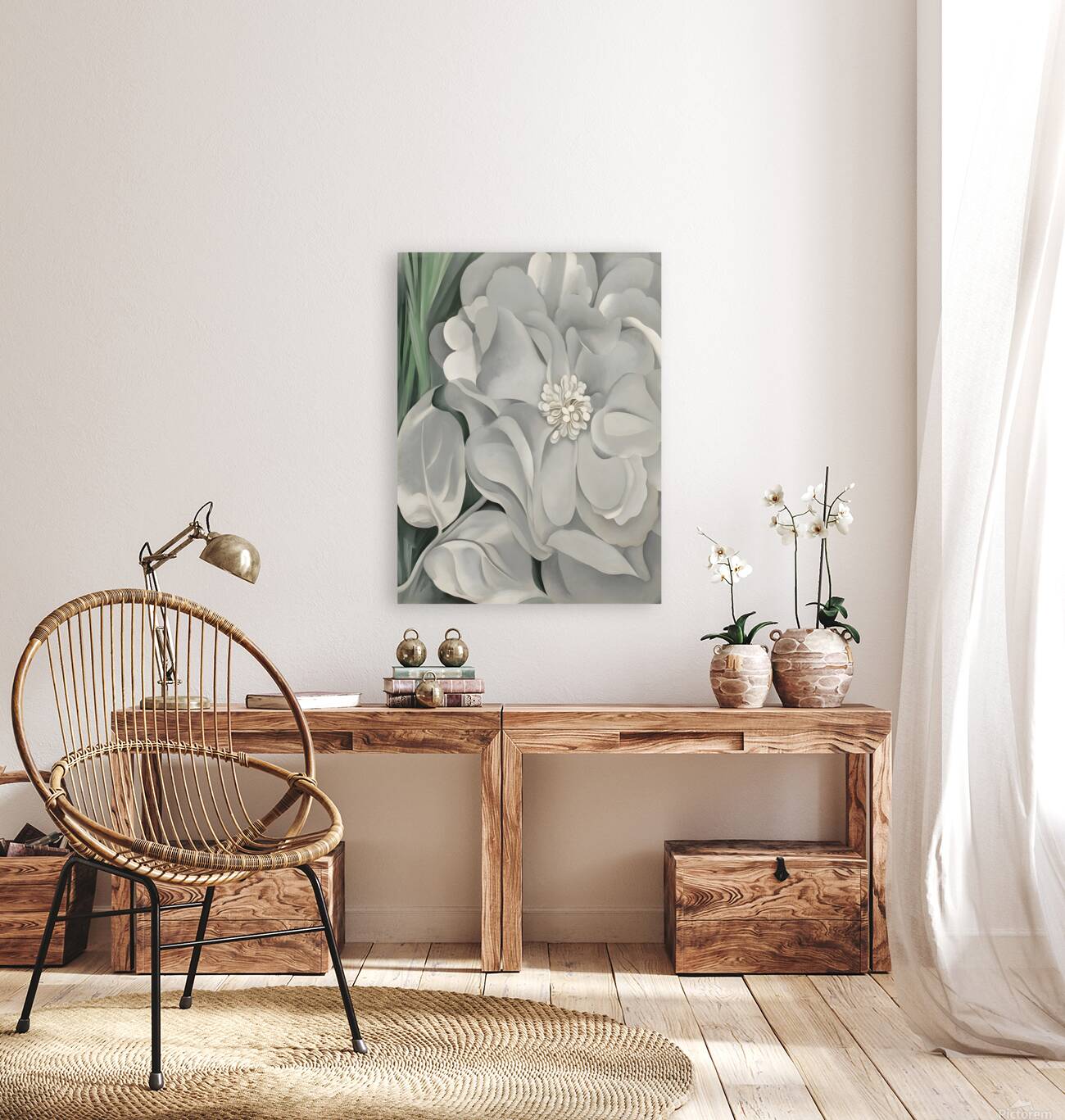 Georgia OKeeffe - The White Calico Flower .1931 Reproduction