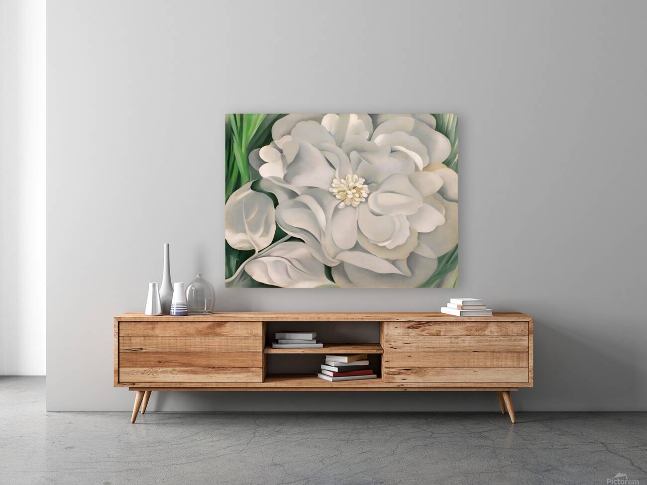 Georgia OKeeffe - The White Calico Flower  Reproduction