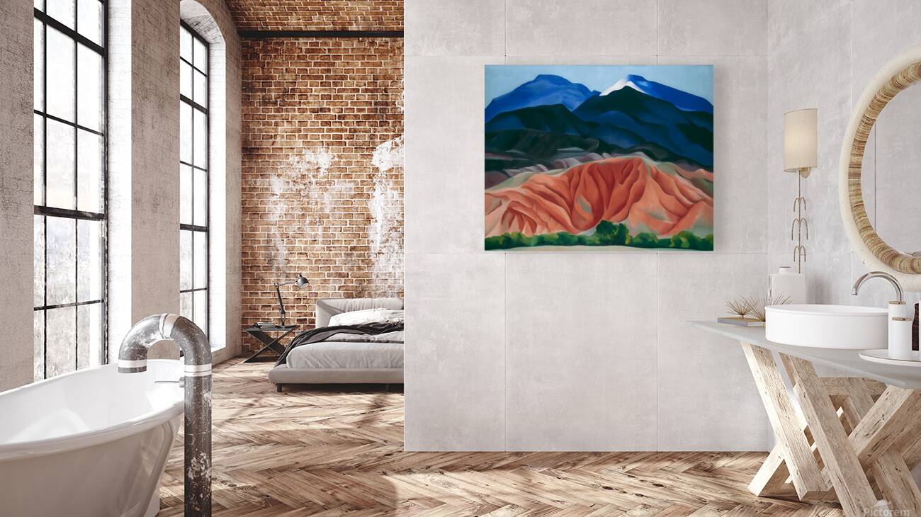 Georgia O’Keeffe - Black Mesa Landscape New Mexico  Out Back of Maries II 1930 Reproduction