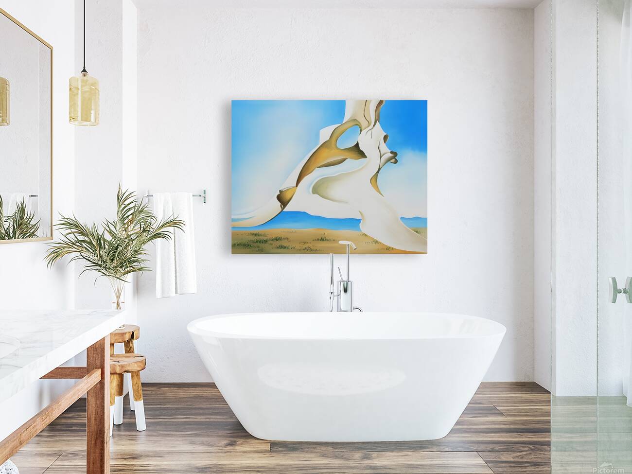  Georgia OKeeffe - Pelvis with the Distance Reproduction