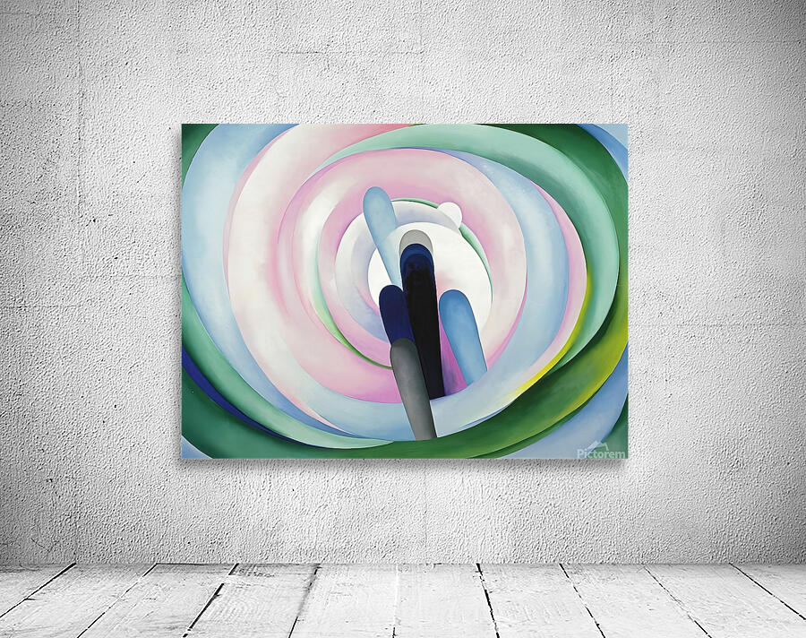  Georgia OKeeffe - Grey Blue and Black Pink Circle Wall Preview